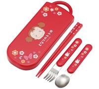 Mon Voisin Totoro Set Baguettes et cuilerre et Fourchette Mei Red