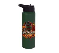 Mon w nd est complet pour les amateurs de livres d'Halloween en train de lire Stainless Steel Insulated Water Bottle