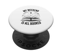 Mon Week-End Est Entièrement Réservé Bibliophiles Amateurs PopSockets PopGrip Adhésif