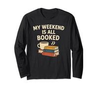 Mon Week-End est réservé - Funny Reading Lover Cozy Bookworm Manche Longue
