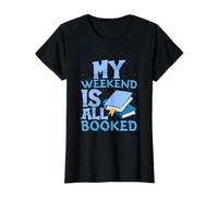 Mon W nd est réservé ! Lecteur de bibliothèque Amusant pour Les Amateurs de Livres T-Shirt Graphique avec Valeur, Femme, Noir, L