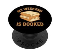 Mon Week-End est réservé. Pile de Livres PopSockets PopGrip Adhésif