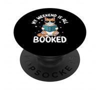 Mon Week-End est réservé pour Les Amateurs de Lecture de Chats PopSockets PopGrip Adhésif