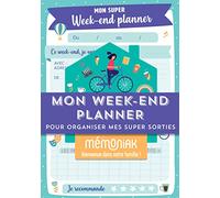 Mon week-end planner pour organiser mes super sorties Mémoniak - bloc aimanté 52 listes à compléter