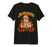 Mon W nd Porte Un Cardigan Chien Doodle Automne T-Shirt Haut de Gamme
