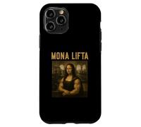 Mona Lifta Leonardo Da Vinci Funny Haltérophilie Mona Lifta Coque pour iPhone 11 Pro