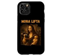 Mona Lifta Muscle Mona Lisa Lifting Weights Bodybuilding Gym Coque pour iPhone 11 Pro