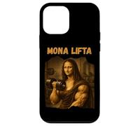 Mona Lifta Muscle Mona Lisa Lifting Weights Bodybuilding Gym Coque pour iPhone 12 Mini
