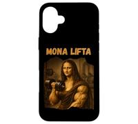 Mona Lifta Muscle Mona Lisa Lifting Weights Bodybuilding Gym Coque pour iPhone 16 Plus