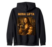Mona Lifta Muscle Mona Lisa Lifting Weights Bodybuilding Gym Sweat à Capuche