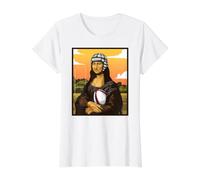 Mona Lisa Aime Le Rugby! Funny Rugby Fan T-Shirt Graphique avec Valeur