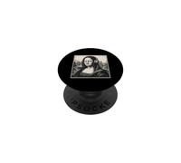 Mona Lisa Bass Face Funny Music Lovers DJs Producers PopSockets PopGrip Adhésif