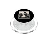 Mona Lisa Bass Face Funny Music Lovers DJs Producers PopSockets PopGrip pour MagSafe