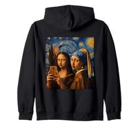 Mona Lisa Boucles d'oreilles en Forme de tête de Canard avec Perles pour Selfie Nuit étoilée Sweat à Capuche