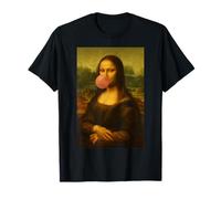 Mona Lisa Bubble Gum Parodie Art Histoire Humour T-Shirt