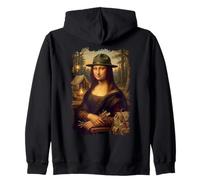 Mona Lisa Camping Vacances Randonnée Camping Feu De Camp Sweat à Capuche