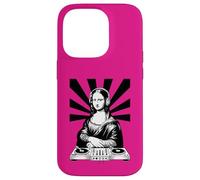 Mona Lisa Casque DJ Renaissance Art Musique Lover Coque pour iPhone 14 Pro