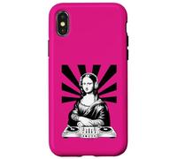 Mona Lisa Casque DJ Renaissance Art Musique Lover Coque pour iPhone X/XS