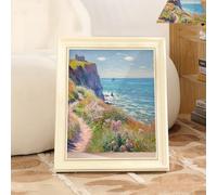 Mona Lisa Cat Scratcher Bed, Art 4D Oil Painting Cat Frame Nest for Artist Kitten, Cardboard House & Scratcher, House with Vintage Art Picture Frames (The Sea)