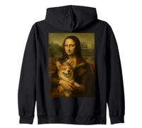 Mona Lisa Corgi Royal Pet Portrait Chef-d'œuvre Sweat à Capuche