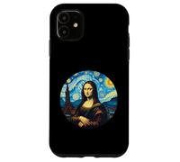 Mona Lisa dans le style de Van Gogh Starry Night Coque pour iPhone 11