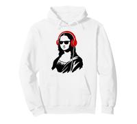 Mona Lisa écoute de la Musique drôle Cool Art et mélomane Sweat à Capuche