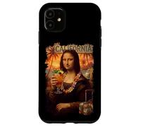 Mona Lisa en Californie Vacances Cocktail Voyage Plage D'été Coque pour iPhone 11