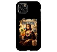 Mona Lisa en Californie Vacances Cocktail Voyage Plage D'été Coque pour iPhone 11 Pro