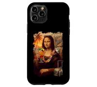 Mona Lisa en Californie Vacances Cocktail Voyage Plage D'été Coque pour iPhone 11 Pro