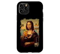 Mona Lisa en Floride Vacances Cocktail Voyage Plage D'été Coque pour iPhone 11 Pro