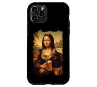 Mona Lisa en Vacances À Hawaï avec De La Bière Voyage Été Coque pour iPhone 11 Pro
