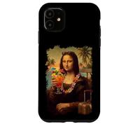 Mona Lisa en Vacances À Hawaï, Cocktail, Plage D'été Coque pour iPhone 11