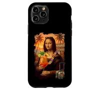Mona Lisa en Vacances À Hawaï, Cocktail, Plage D'été Coque pour iPhone 11 Pro