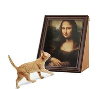 Mona Lisa Griffoir pour chat - Cadre Monalisa avec panneau avant de bras, célèbre peinture pour chat, Meowseum x Kafbo Griffoir à chat Monalisa
