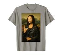 Mona Lisa, Groupe de Rock drôle, Heavy Metal Art T-Shirt, Homme, Ardoise, XXL