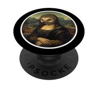 Mona Lisa Hérisson Peinture Drôle Erinaceinae Owner Animal PopSockets PopGrip Adhésif