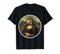 Mona Lisa Hérisson Peinture Drôle Erinaceinae Owner Animal T-Shirt