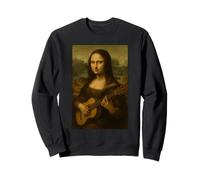 Mona Lisa Jouant de la Guitare Renaissance Guitariste Musicien Art Sweatshirt