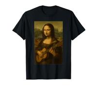 Mona Lisa Jouant de la Guitare Renaissance Guitariste Musicien Art T-Shirt