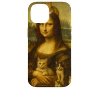 Mona Lisa Kittens Peinture Classique Amusante Feline Art Coque pour iPhone 14