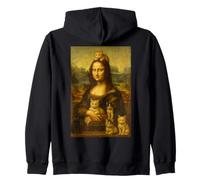Mona Lisa Kittens Peinture Classique Amusante Feline Art Sweat à Capuche