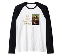 Mona Lisa - L'art donne à votre âme une voix Manche Raglan