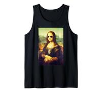 Mona Lisa Lunettes de Soleil Mona Lisa chaîne Dollar Parodie Débardeur