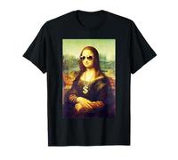 Mona Lisa Lunettes de Soleil Mona Lisa chaîne Dollar Parodie T-Shirt