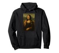 Mona Lisa Manger Donut Drôle Dessert Vintage Art Sweat à Capuche