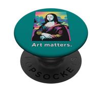 Mona Lisa Modern Interprétation Art Matters PopSockets PopGrip Adhésif