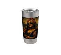 Mona Lisa noire, Mois de l’histoire des Noirs Gobelet isotherme en acier inoxydable double paroi