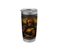 Mona Lisa noire, Mois de l’histoire des Noirs Gobelet isotherme en acier inoxydable double paroi