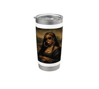 Mona Lisa noire, Mois de l’histoire des Noirs Gobelet isotherme en acier inoxydable double paroi