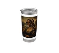 Mona Lisa noire, Mois de l’histoire des Noirs Gobelet isotherme en acier inoxydable double paroi